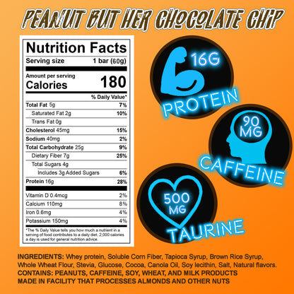 Peanut But Her Choc Chip - 12 Bar box